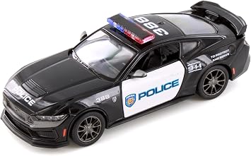 2024 Mustang Dark Horse Police Edition, Black - 5455DP - 1/38 Scale Diecast Model Car
