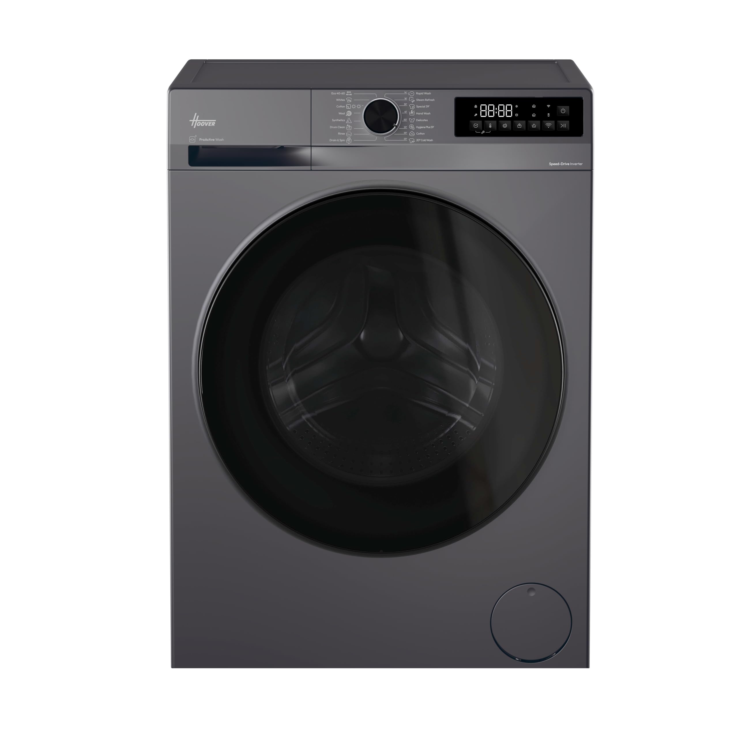 Hoover Pro Wash Series 3 Hbwr 4106B8g-80 Wifi-Enabled 10 Kg Washer Dryer - Graphite, Silver/Grey