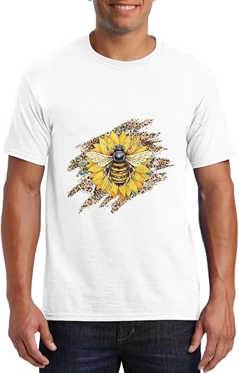 YEXIATODO White T Shirts for Men Graphic T Shirt Summer Shirts Tee Tops Outfits Novelty T-Shirt for Casual Workout
