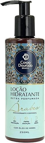 Corpo Dourado Hidratante Parfum Inspiration Árabes | Aroma profundo e envolvente | 250ml