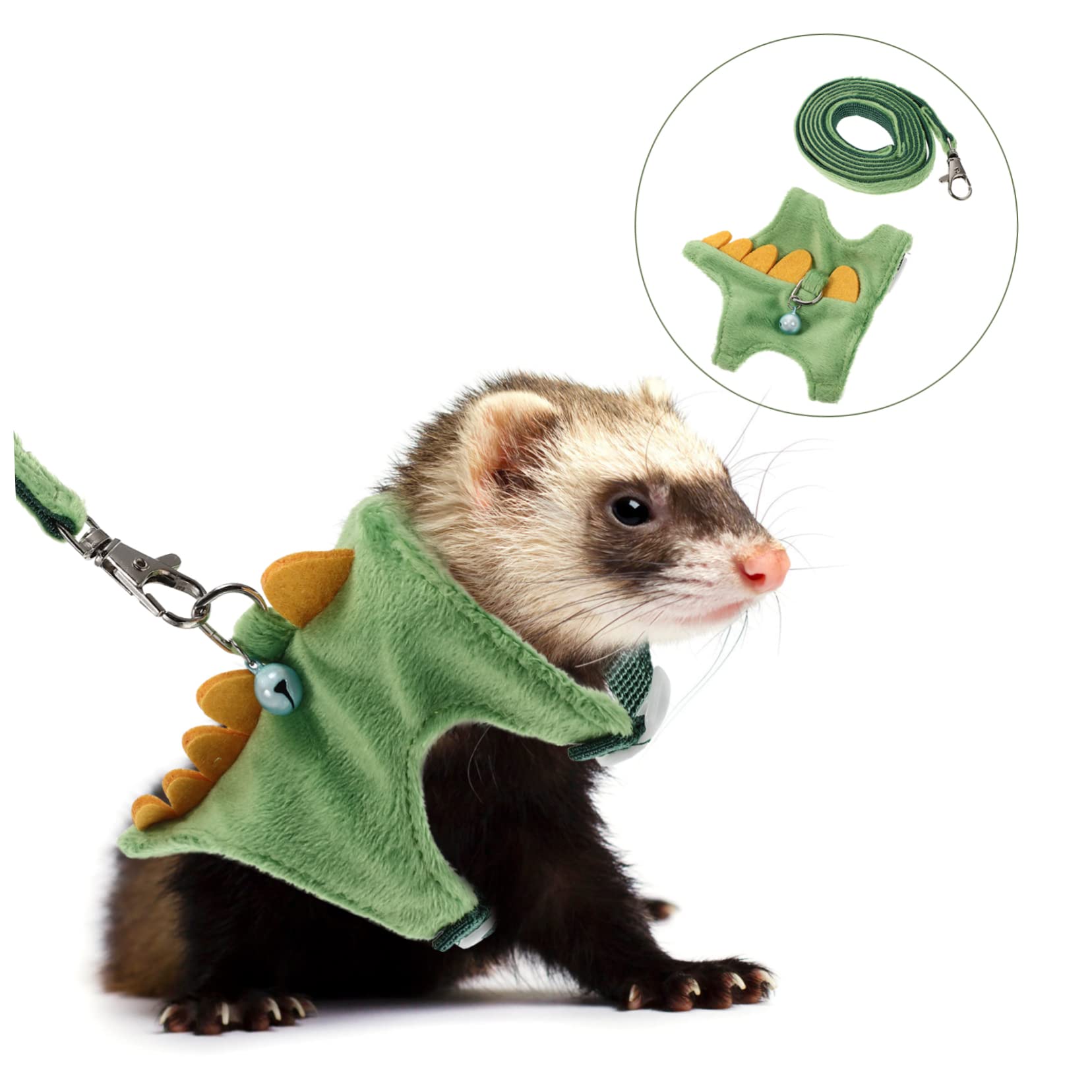Mipcase 5pezzi Per Piccoli Animali Guinzaglio Trazione Per Furetti Comodo e Pratico Per Passeggiate Indoor e Outdoor Kit Di Sicurezza Per Animali Domestici