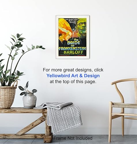 Miniatura 6 de Bride of Frankenstein Horror Movie Poster - 8x10 Home Theater Decor - Frankenstein Decor - Scary Movie Wall Art - Hollywood Movie Photo - Bridal