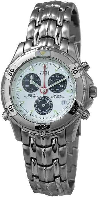 Time Force Orologio Cronografo Quarzo Uomo con Cinturino in Acciaio Inox  TF9679-04M : Amazon.it: Orologi