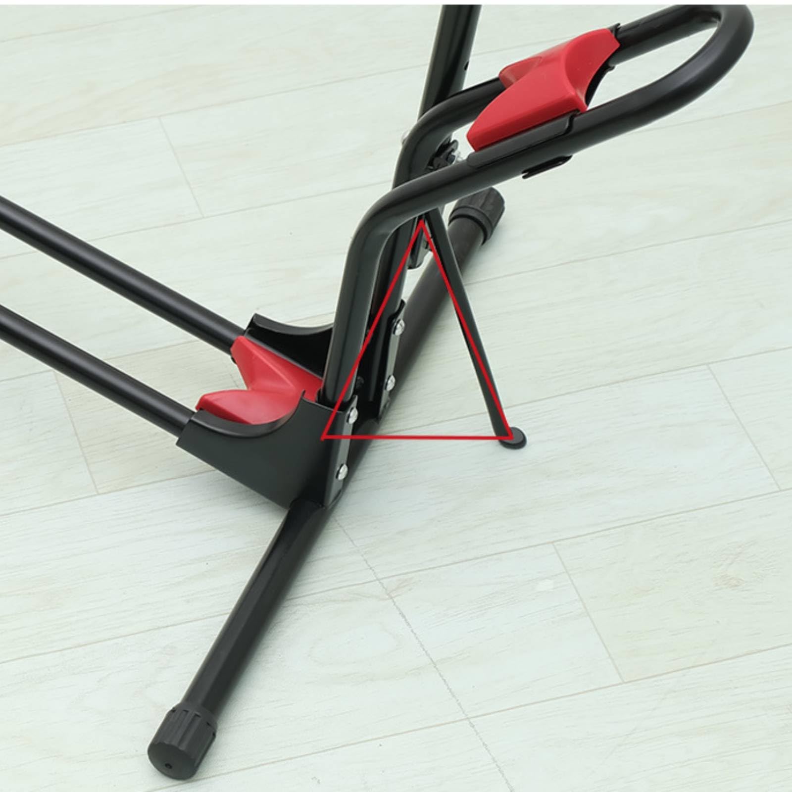 Baoblaze Soporte para Bicicleta Soporte Aparcamiento Bicicleta Soporte Expositor Caballete Suelo Ajustable Sostiene en Posición Vertical Ocupa Poco Espacio Adecuado para Portales