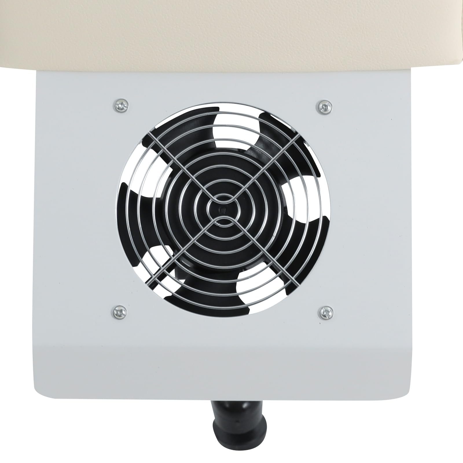 22W Pediküre Hocker mit Fußstütze, Absaugung, Geschwindigkeit 2600rpm, Hocker max Belastbarkeit 100kg, Fußpflege Stuhl, Beinstütze Fußpflege, Nagelstudio, SPA (Weiß)