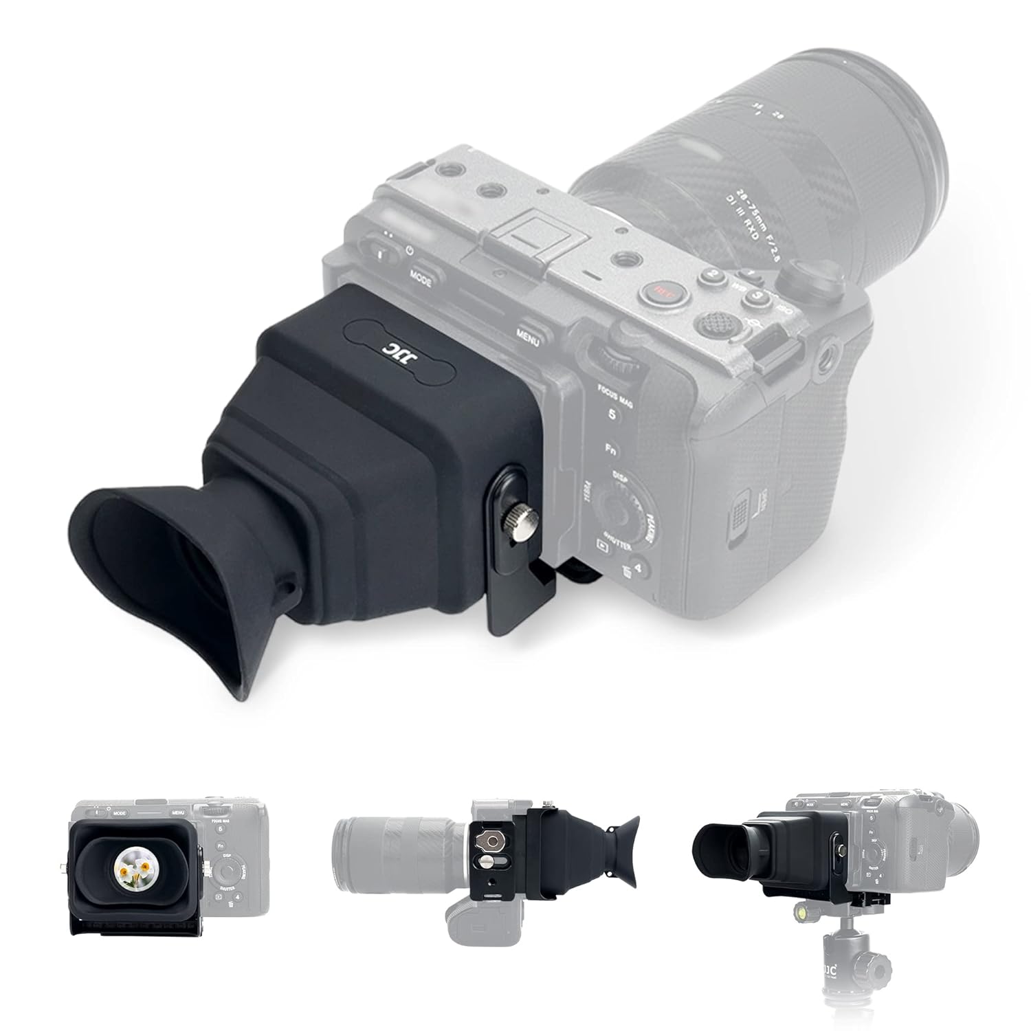 Buy JJC Camera LCD Viewfinder for Sony FX3 FX30, 3X Screen Magnifier