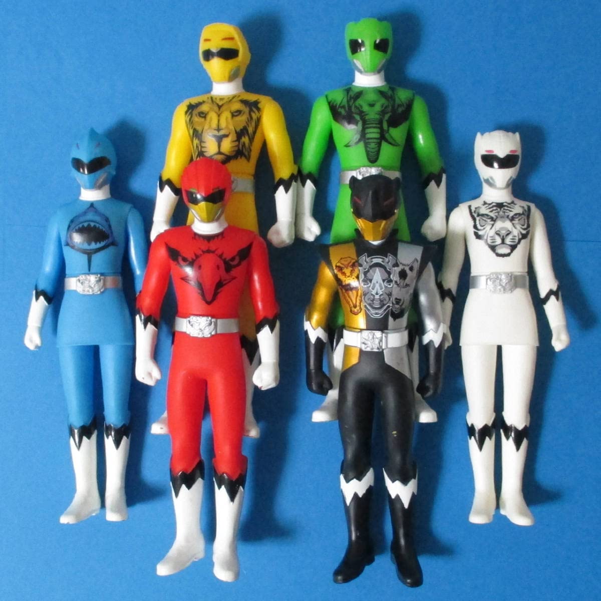 Amazon.co.jp: 17cm ソフビ 動物戦隊ジュウオウジャー 6体セット 