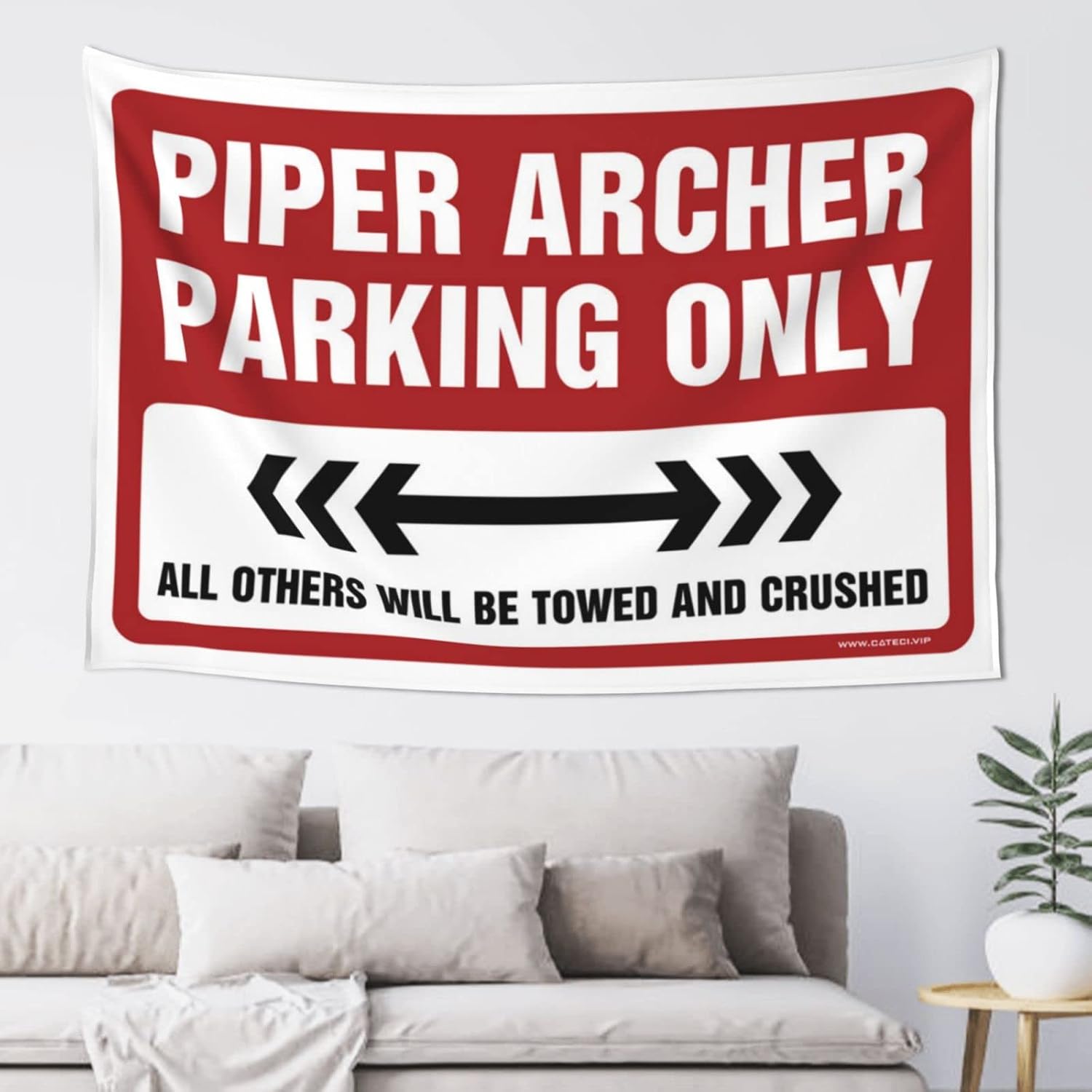 Stuff for Your Room Piper Archer Parking Only Tapestry Cave Man Bar Bedroom Door Decorations (Size : 100X150CM)