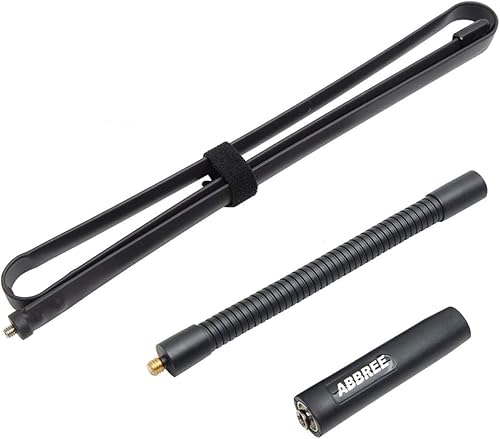 Antena táctica plegable CS de cuello de cisne ABBREE AR-152G de 48.8 pulgadas SMA-Male VHF UHF 144430 MHz para Yaesu TYT MD-380 Wouxun KG-UV8D 9D