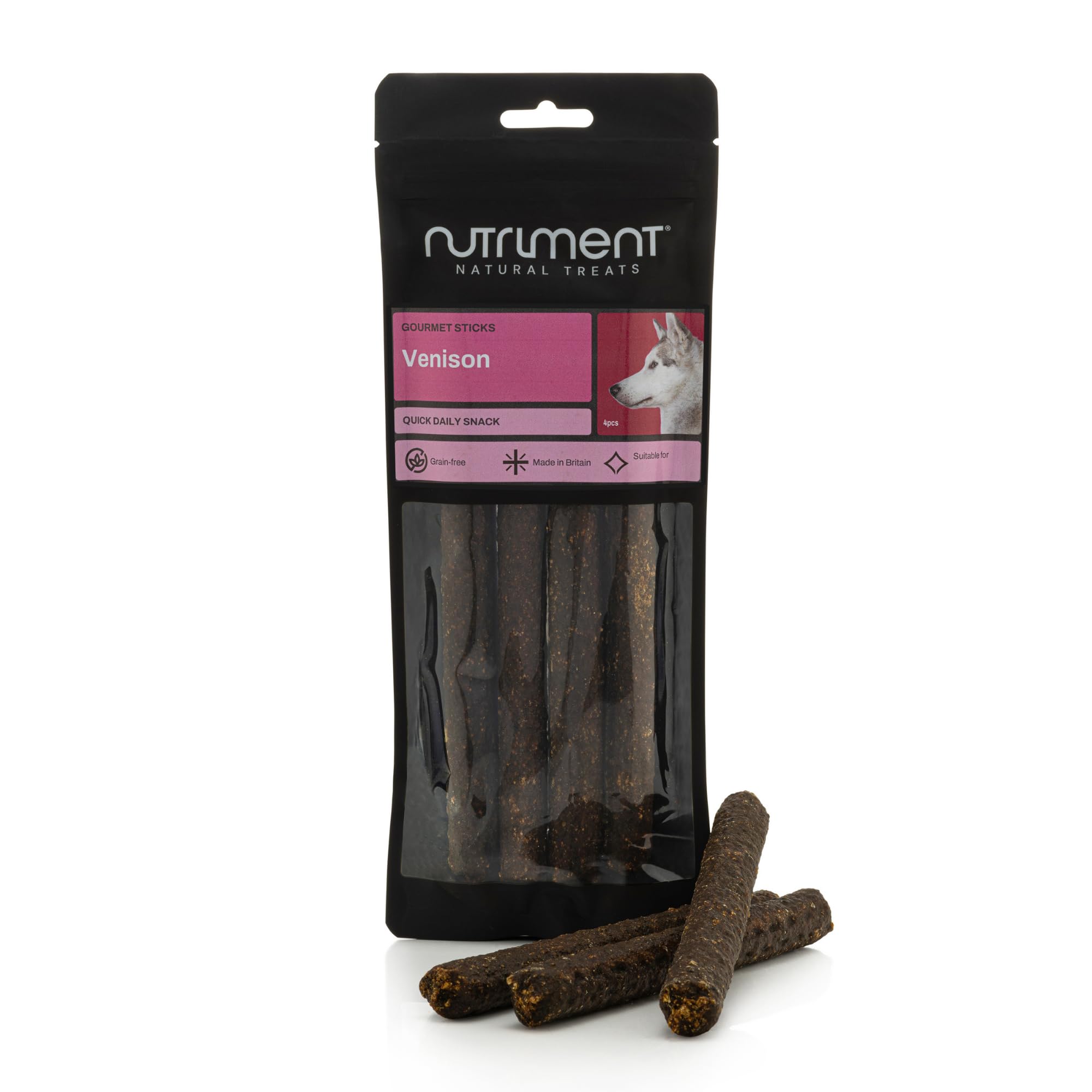 Natural Treats Gourmet Sticks Venison (4pcs) Highly Digestible Grain Free Treats