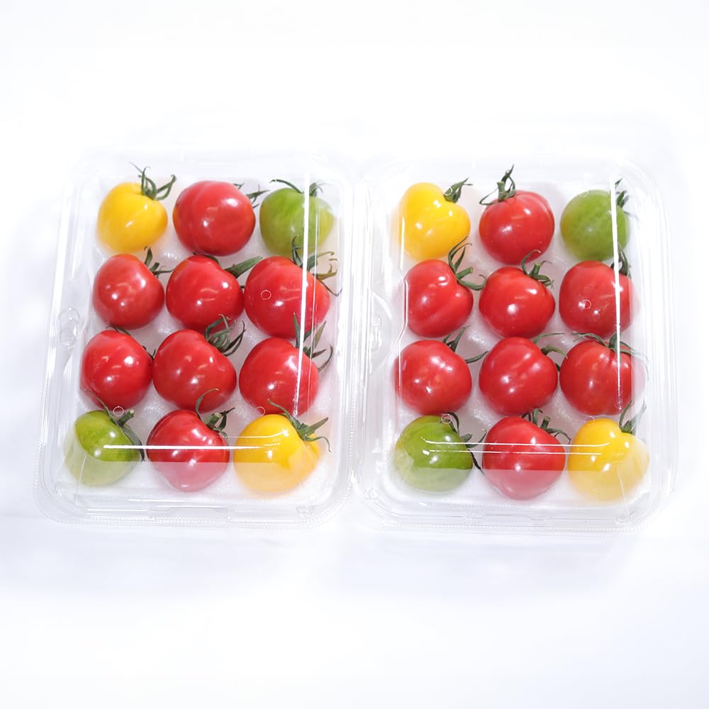 Amazon.co.jp: 艶ひめトマト 新食感 12～18粒×2パック 赤黄緑 3色