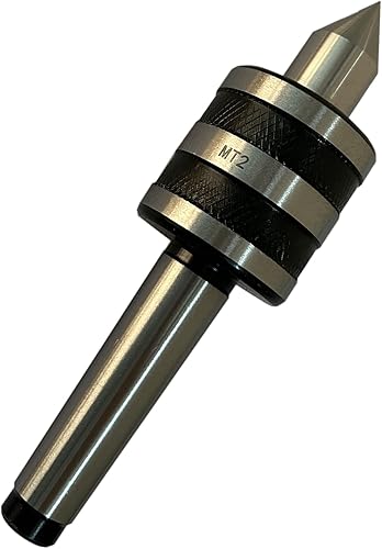 Miniatura 3 de Mantouxixi MT2 Centro giratorio en vivo de servicio medio, acero al carbono profesional Morse Taper Precision 0.0003 pulgadas, tornos CNC