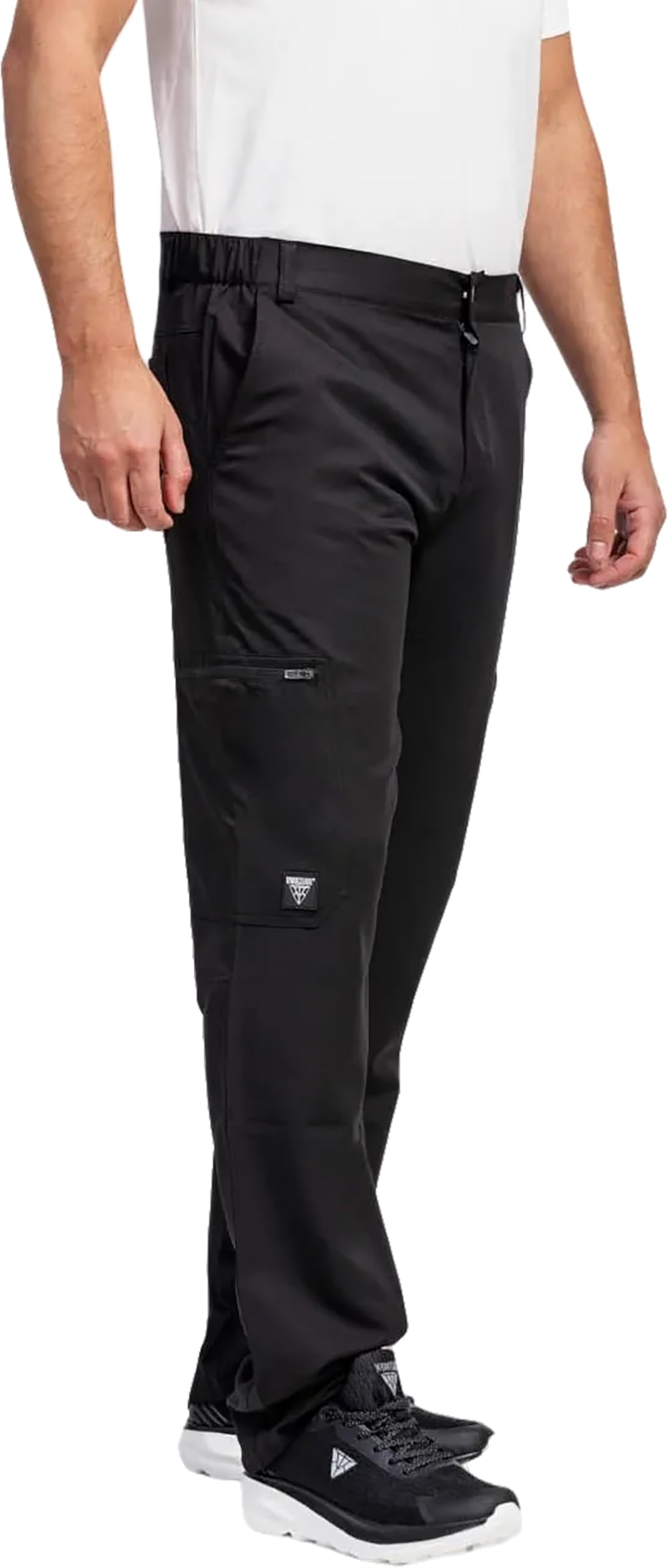 WORKTEAM Pantalón Elástico Slim Fit Multibolsillos Cremalleras Cintura Ajustable 145 g/m2