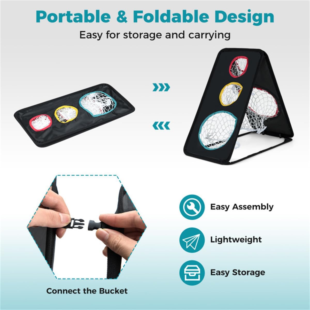 Double-Sided Golf Chipping Net
