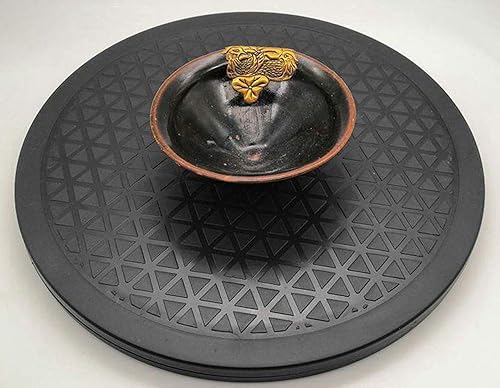 Miniatura 6 de Lawei Paquete de 2 soportes giratorios giratorios resistentes de 12 pulgadas con rodamientos de bolas de acero, tocadiscos Lazy Susan para monitores