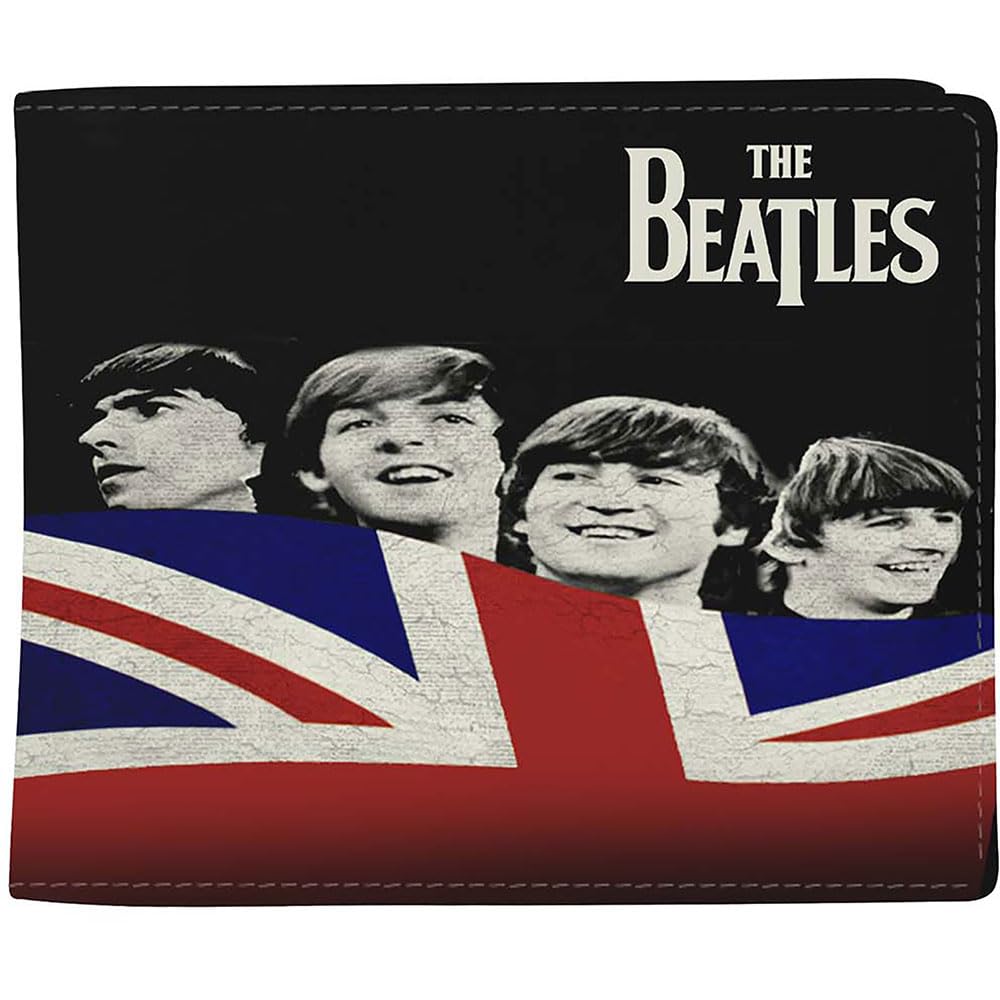 Rocksax The Beatles Let It Be Flag Bifold Portefeuille - Les Beatles, Paul McCartney, John Lennon, RIngo Starr, George Harrison Rocksax The Beatles Let It Be Flag Bifold Portefeuille