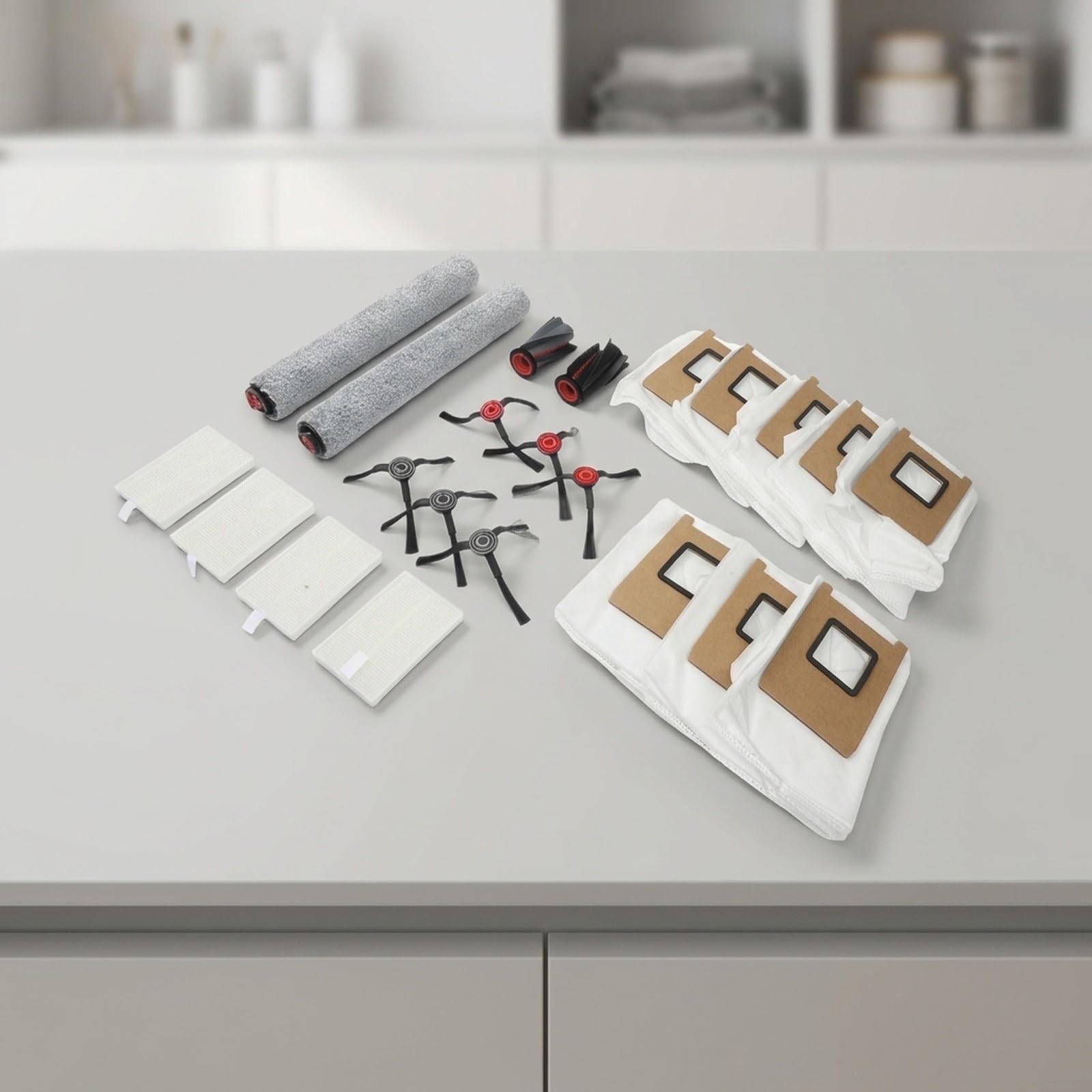 für eufy C28 Zubehör Kit Waschbare Filter Roller Bürsten für(B)