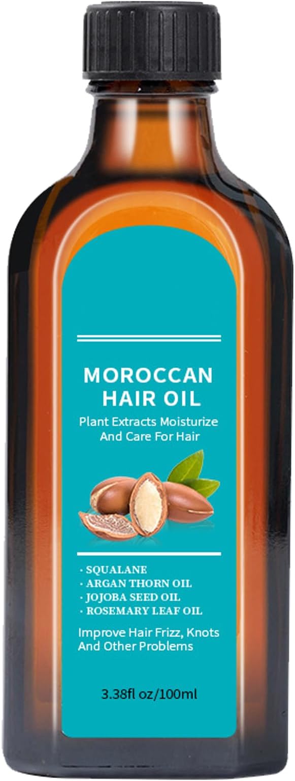 Moroccan Hair Oil, Moroccan Argan Oil,Weightless Argan Oil Hair Serum,Light Class Moroccan Oil, Treatment Light,Promotes Hair Growth,Smooth & Shiny Hair