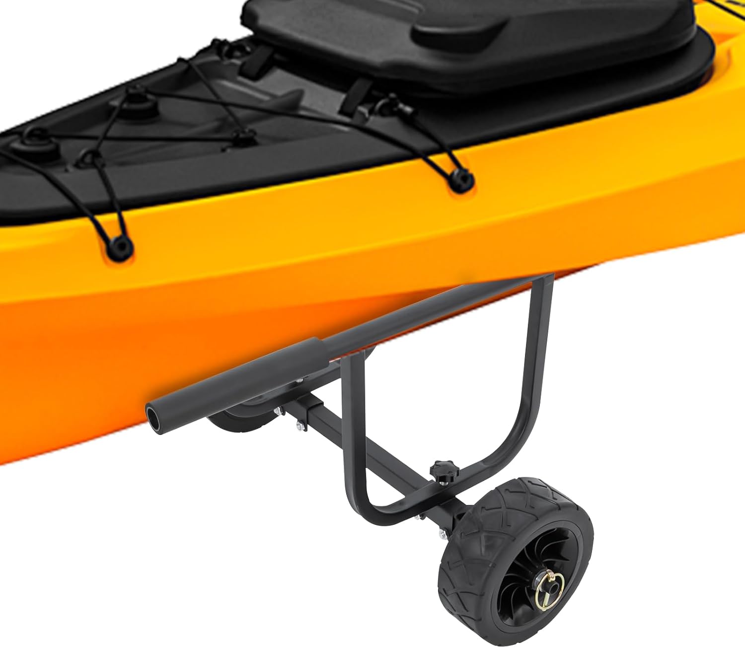 Heavy Duty Kayak Cart Kayak Trolley with 8″ Wheel and Security Straps, 220 Lb Load Capacity Boat Dolly Cart Transport Carrier for Kayaks and Canoes, 16.54″ Width Adjustable Heavy Duty Kayak Cart Kayak Trolley with 8″ Wheel and Security Straps, 220 Lb Load Capacity Boat Dolly Cart Transport Carrier for Kayaks and Canoes, 16.54″ Width Adjustable