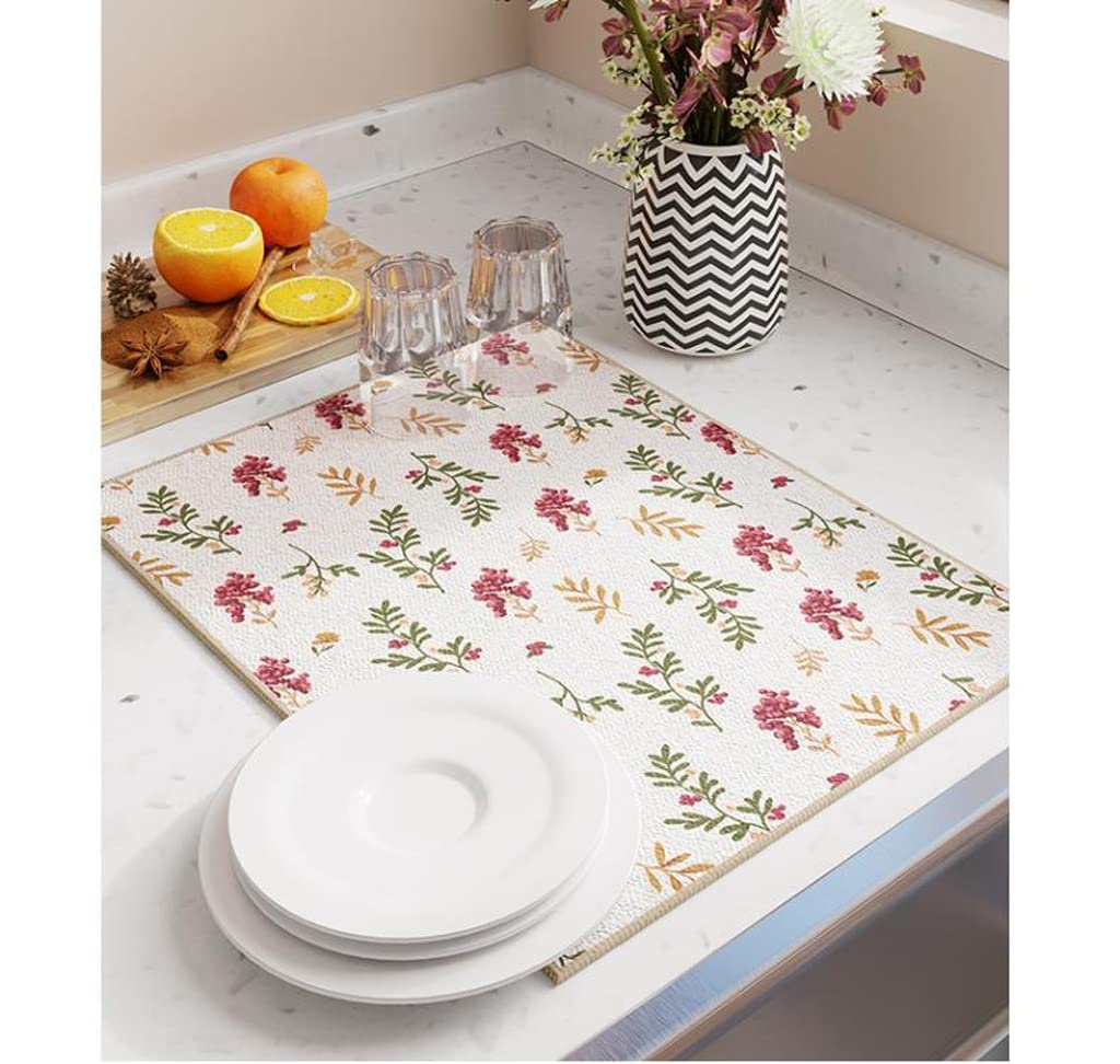 Tappetino drenante for controsoffitto da Cucina Tavolo da tè Lavello Bar Tazze Piatti Isolamento Tappetino for asciugare Terra di diatomee Tappetino Assorbente (Size : 45 * 75cm)