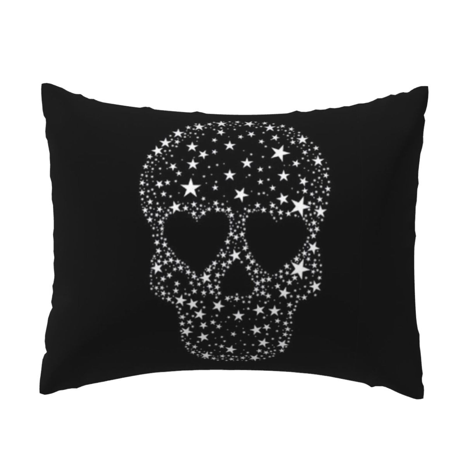 WSHFFILO Cool Skull printed Pillow Case 20x26in Decorative pillowcase Throw Pillow Cover