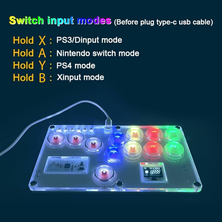 Youlong Leverless Arcade Stick SKY2040 Hitbox Controller for