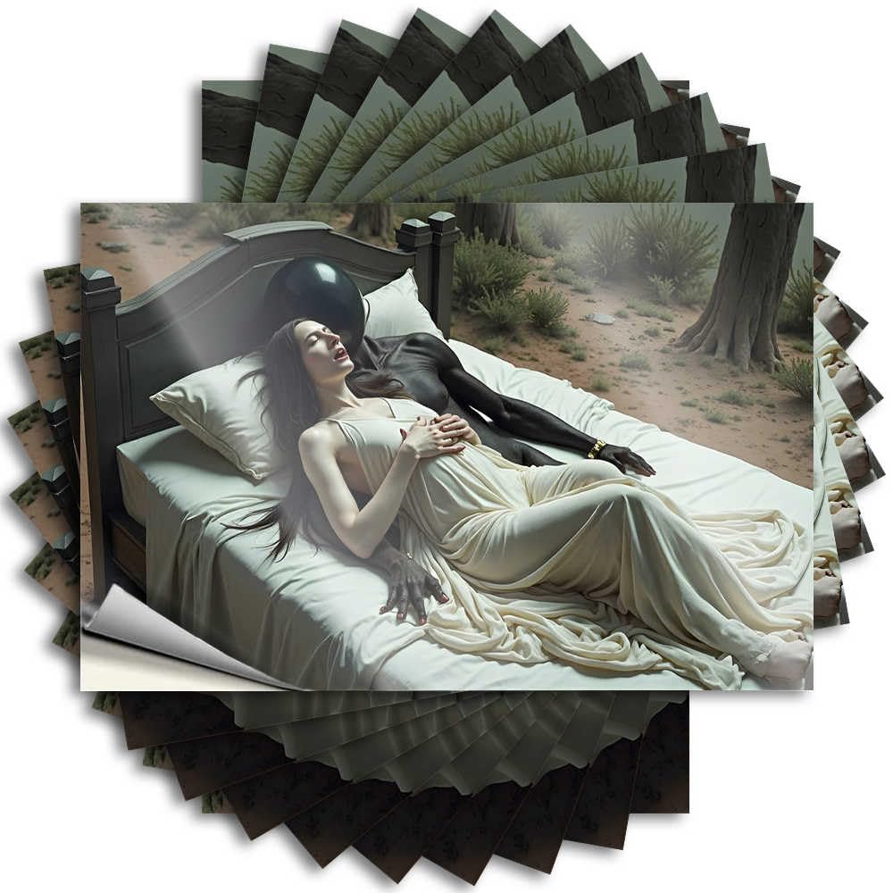 Fzfn Colour Western Saying, Stuff For Bedroom Door A Surreal Bedtime Scene In A Deserted Forest | Funny Quote Absorbing Decals(6X9cm)