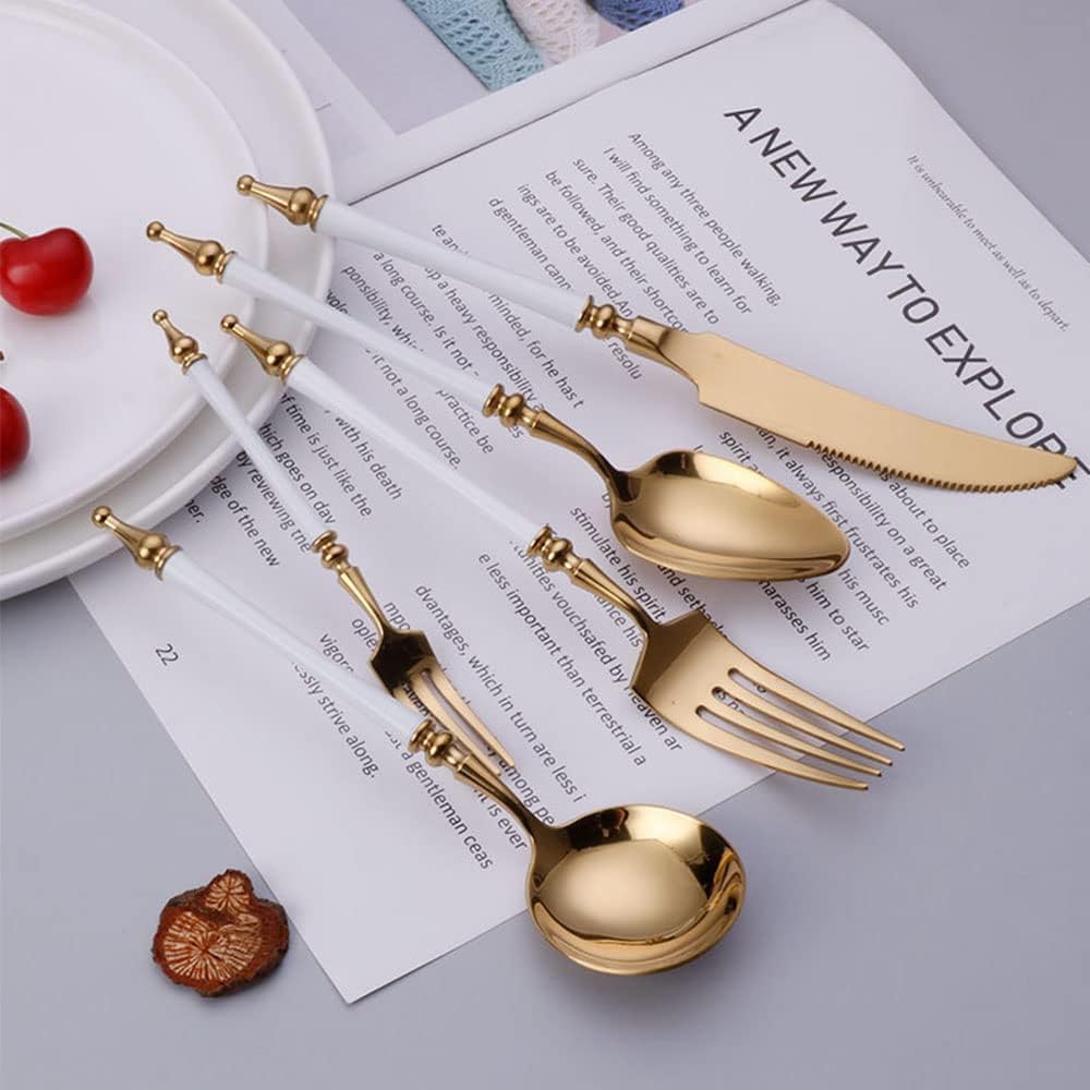 Geschirrset Besteckset für 10 Personen Besteck Rose Gold 60 Teiliges Geschirr Edelstahl Cutlery Set Besteck mit Messern/Gabeln/Löffeln Spiegelpoliert Spülmaschinenfest Familienzusammenkünfte ESSONIO