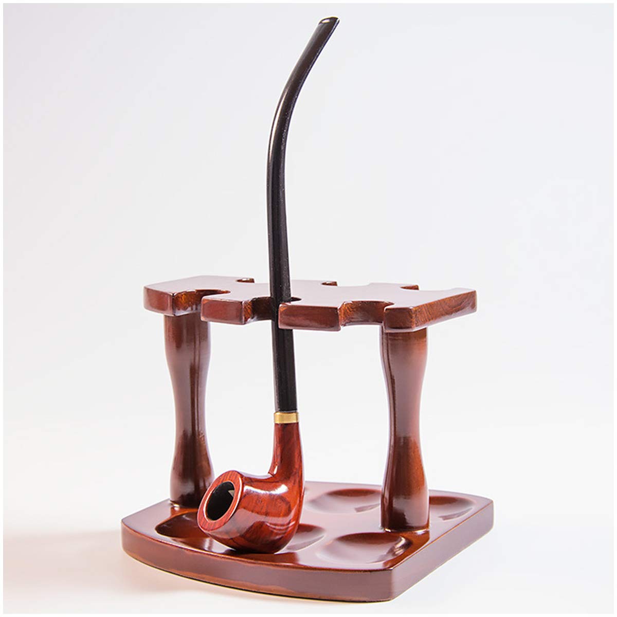 Soporte for pipas de tabaco, expositor sobremesa for 6, ideal for oficinas, familias y hoteles