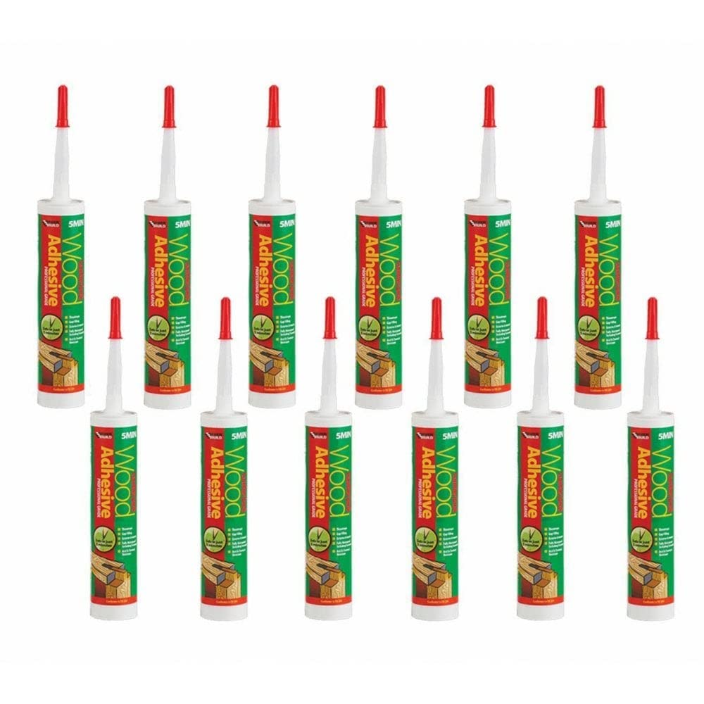 Everbuild 5MINPU3 LumberIrwin 5min Polyure Wood Adhesive Gel 310 ml (12)