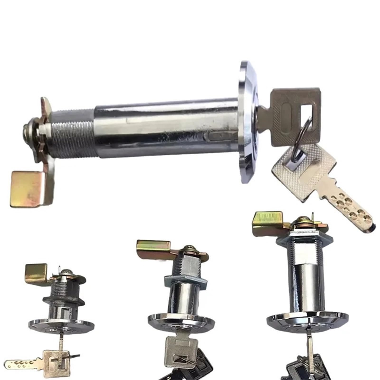 Sxolcoufoh 80Mm L Extended Type Deposit Box Cam Lock Cylinder 80Mm 90Mm Key 1Pcs(80Mm L)