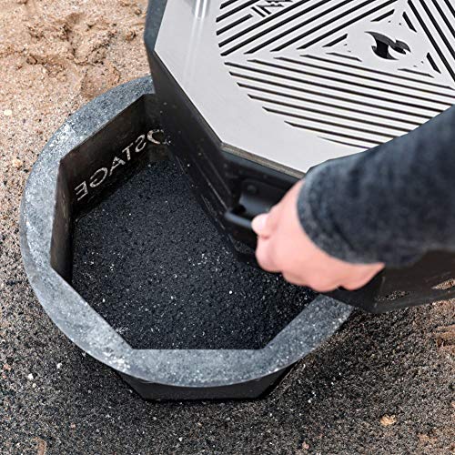 INNO STAGE Patented Smokeless Fire Bowl Pit with Barbecue Brill for