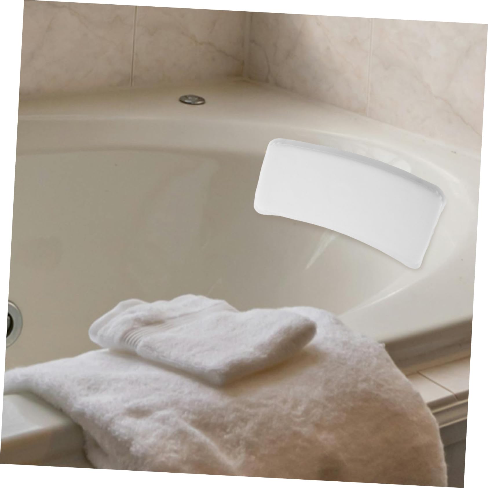 Homoyoyo 2 Pezzi Cuscino Bagno in con Ventose Antiscivolo Supporto Ergonomico per e Spalle Adatto per Vasche Bagno Standard Comfort e Sicurezza Spa