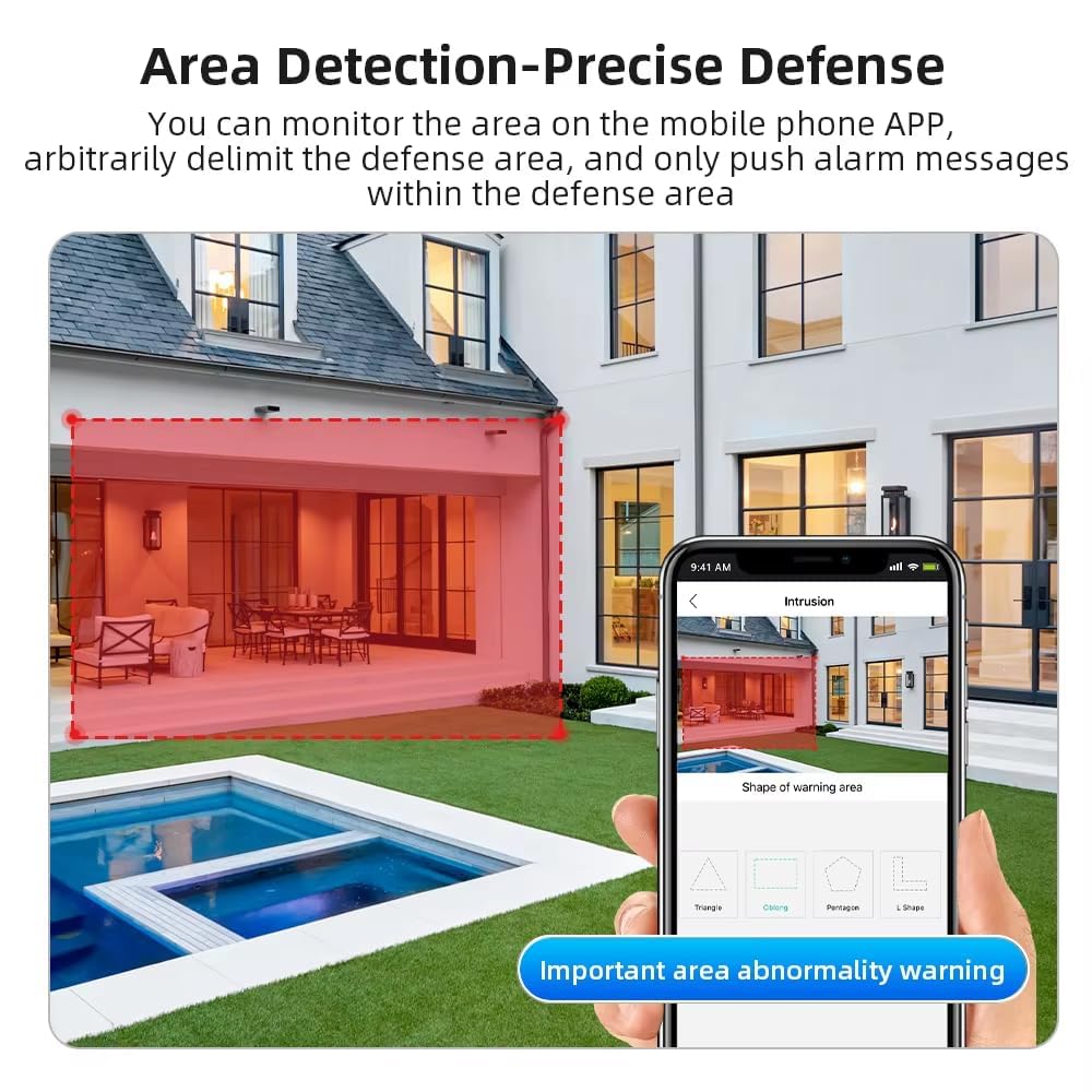 Maizic Smarthome 3MP WiFi Indoor CCTV Security Camera | 360° Pan & Tilt | Color Night Vision | Motion Detection | Two-Way Audio | Smart Home Camera 3
