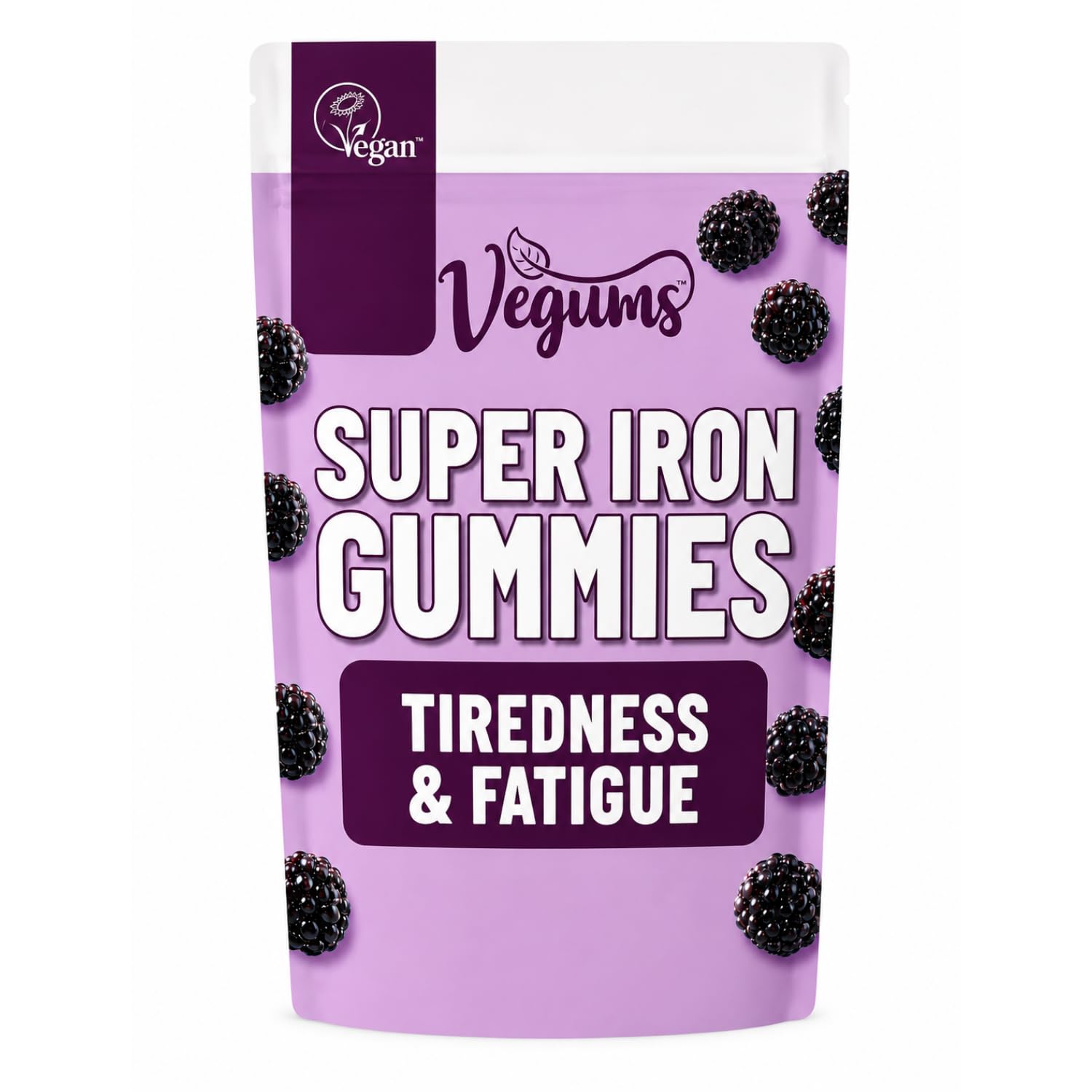 Vegums Super Iron Gummies – Gentle Vegan Iron Supplement – 30 Gummies