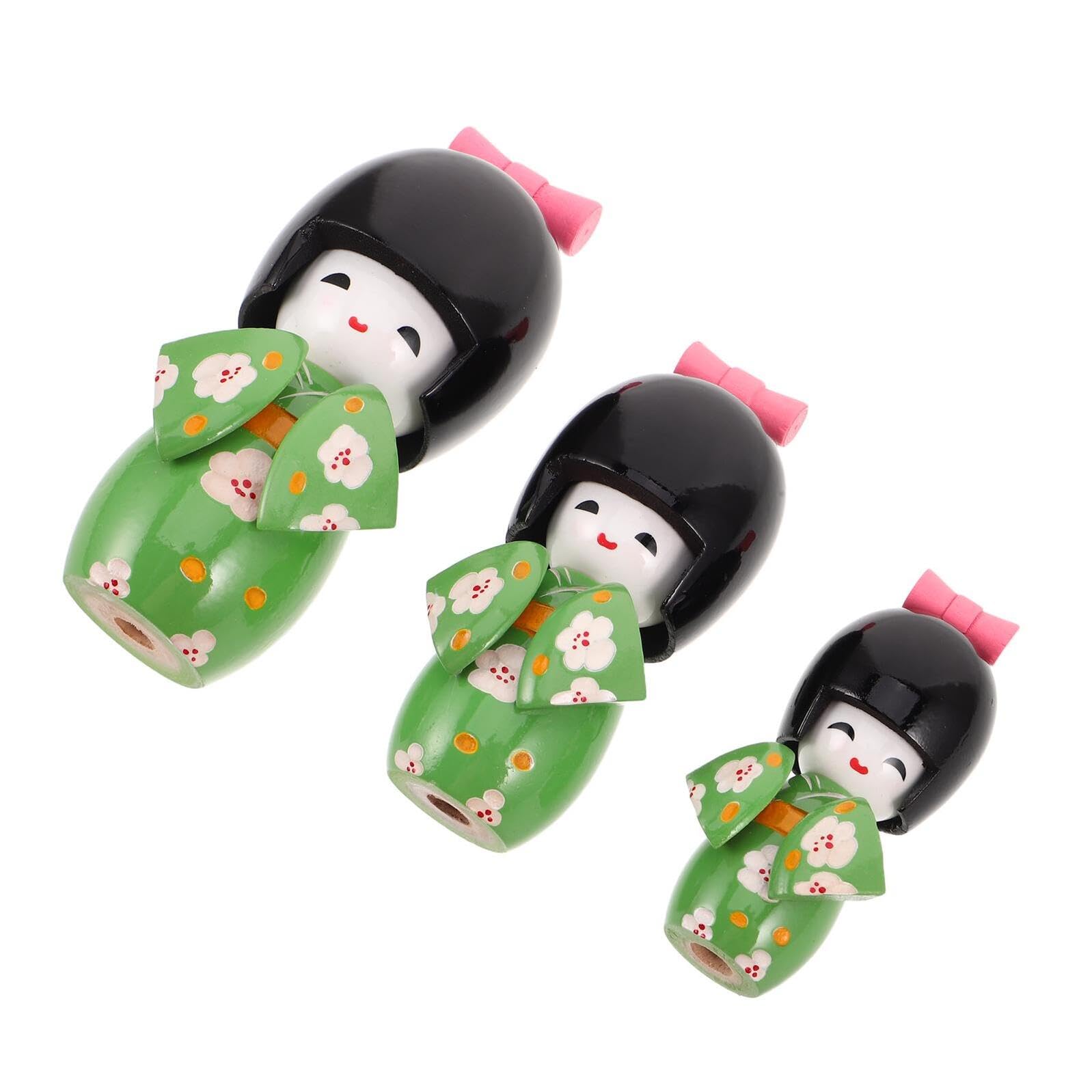 Poupées japonaises en bois Kokeshi Cabilock le cadeau traditionnel idéal