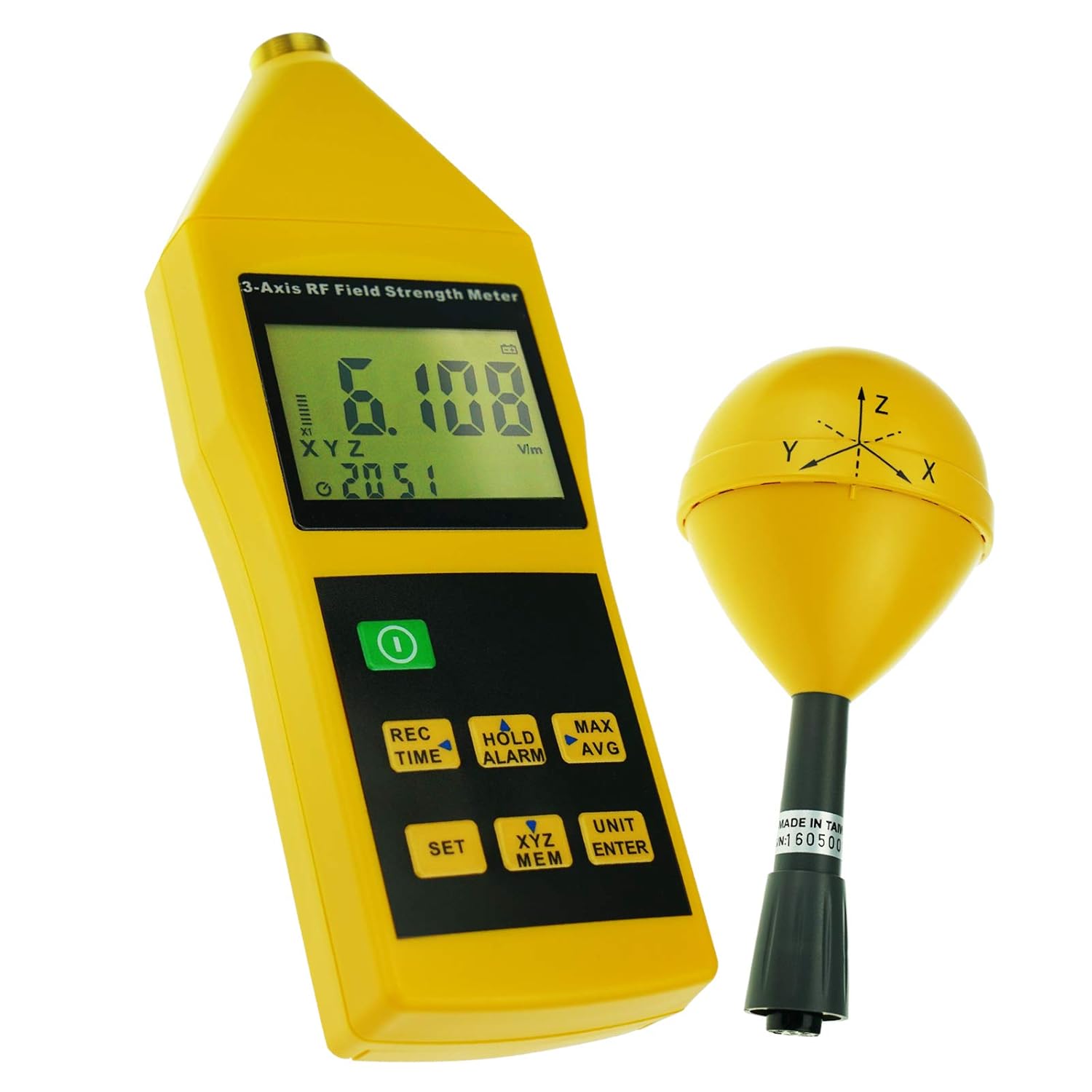 EMF/RF Triple Axis Sensor (X, Y, Z) Electrosmog Meter Tester Radio