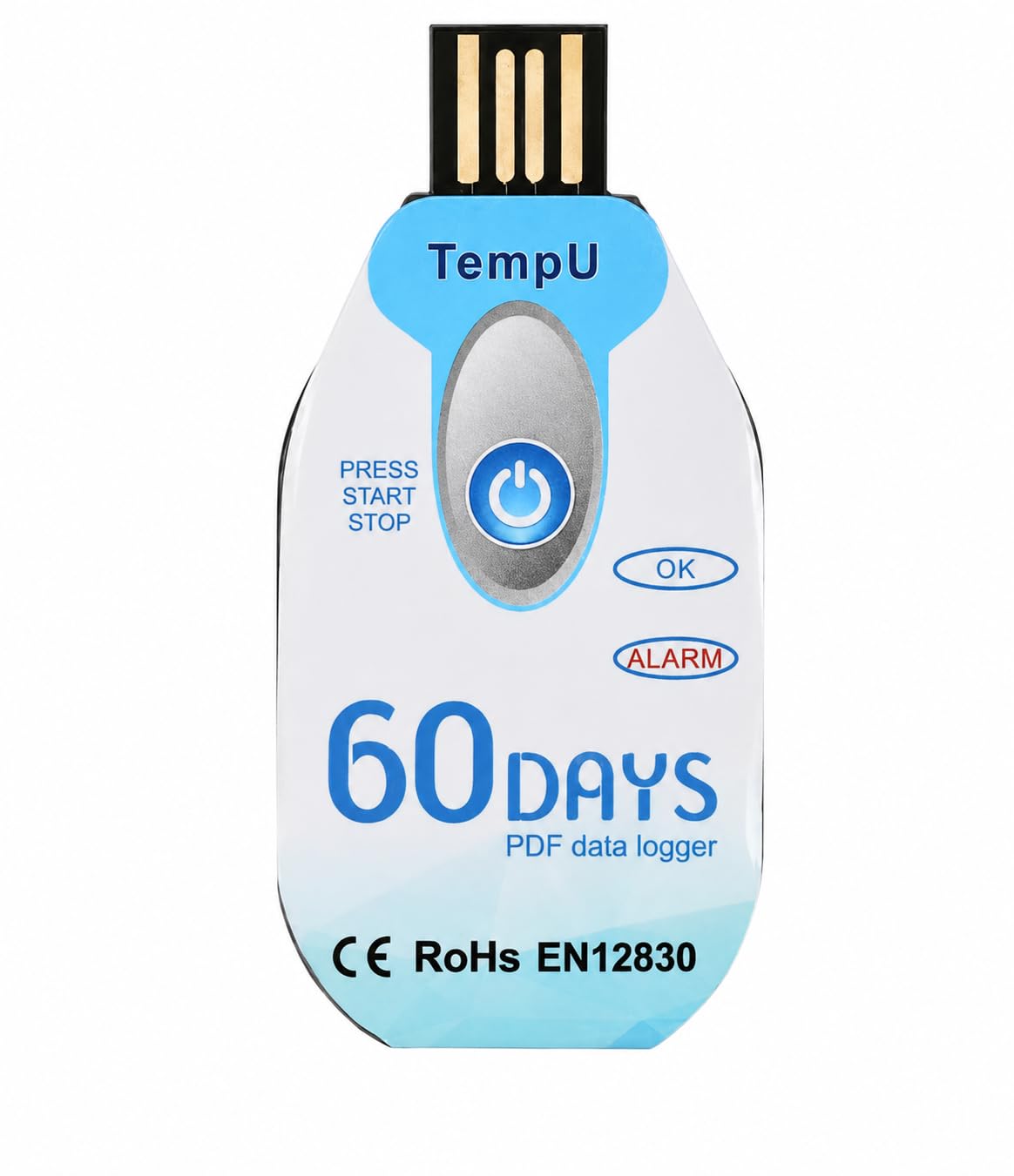 Registrador de Datos de Temperatura TEMP U02 para Transporte de Mercancias | Pack de 10 Unidades