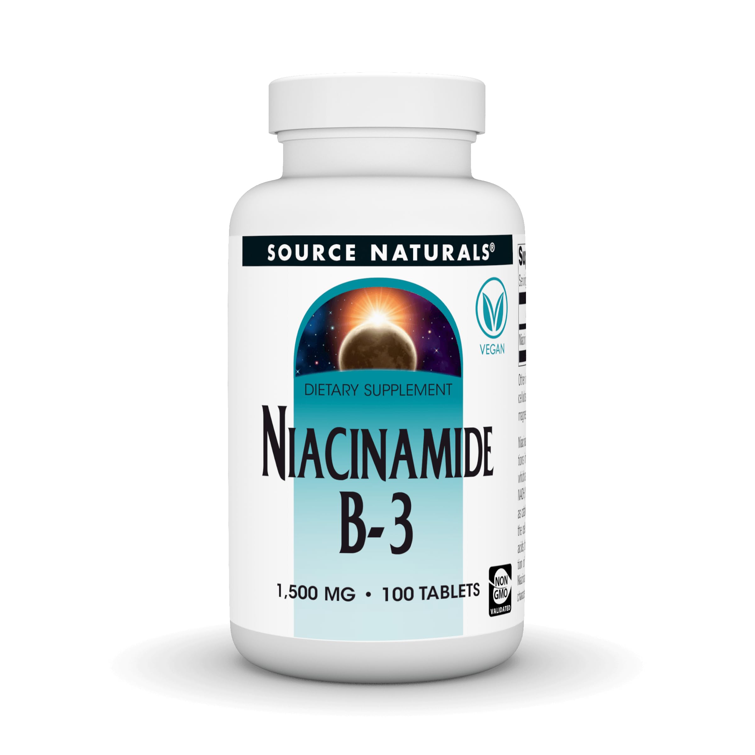 Πηγή Φυσικό Νιακιναμίδιο B-3-1500 mg, 100 δισκία