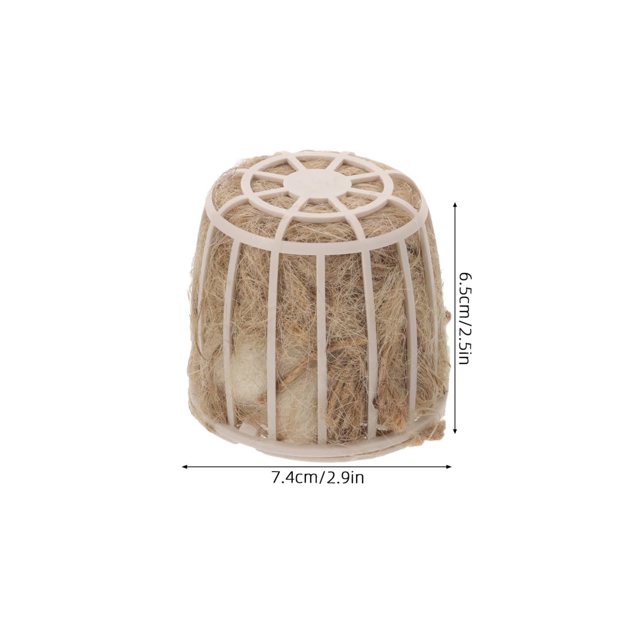 Milisten Juego de 3 Piezas de Material para Nidos de Pájaros de Jute Beige Textura Agradable y Amplia Compatibilidad Adecuado para Anidación de Aves en Jardín