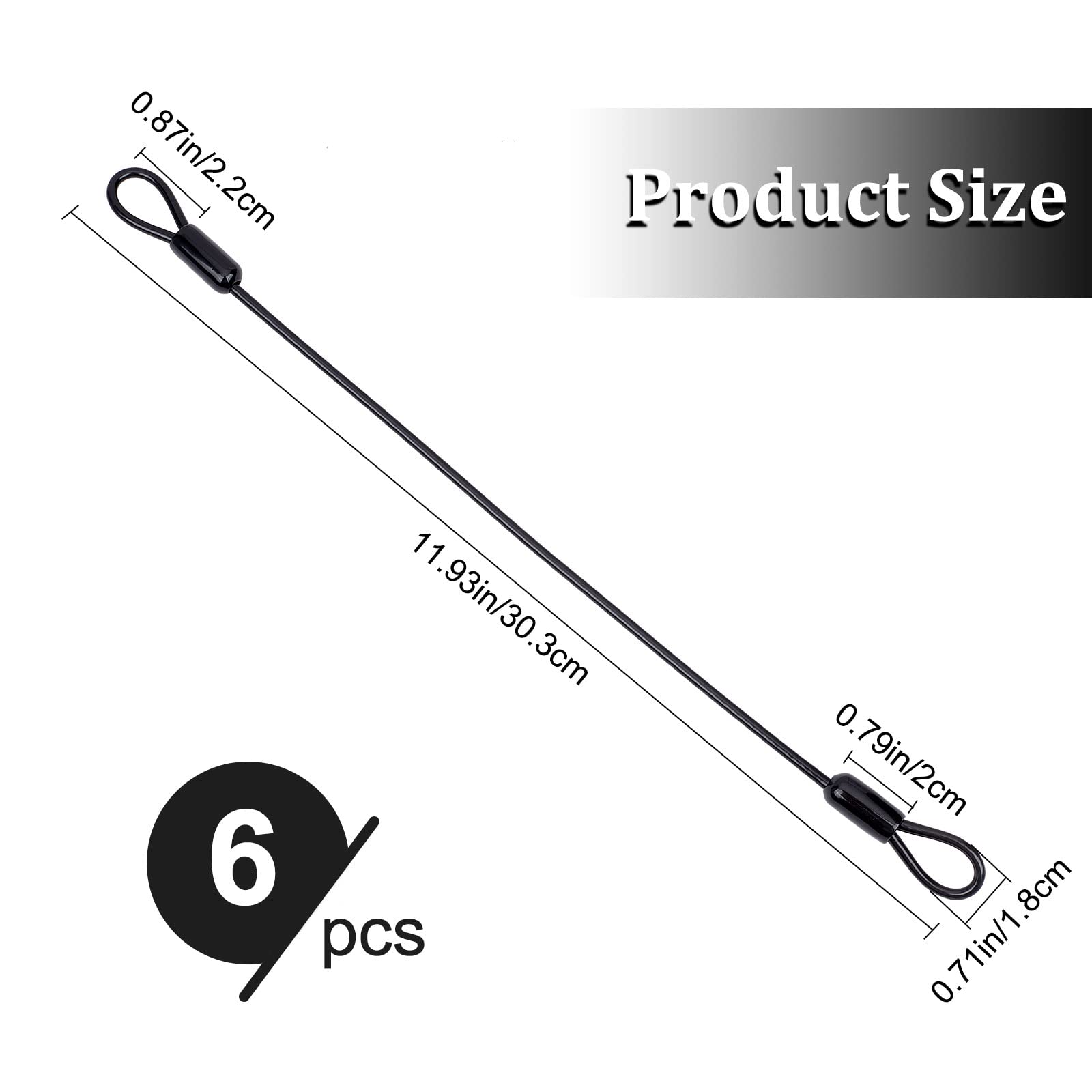 Master Lock 85DPF 4' Galvanized Steel Cable With Loop Ends