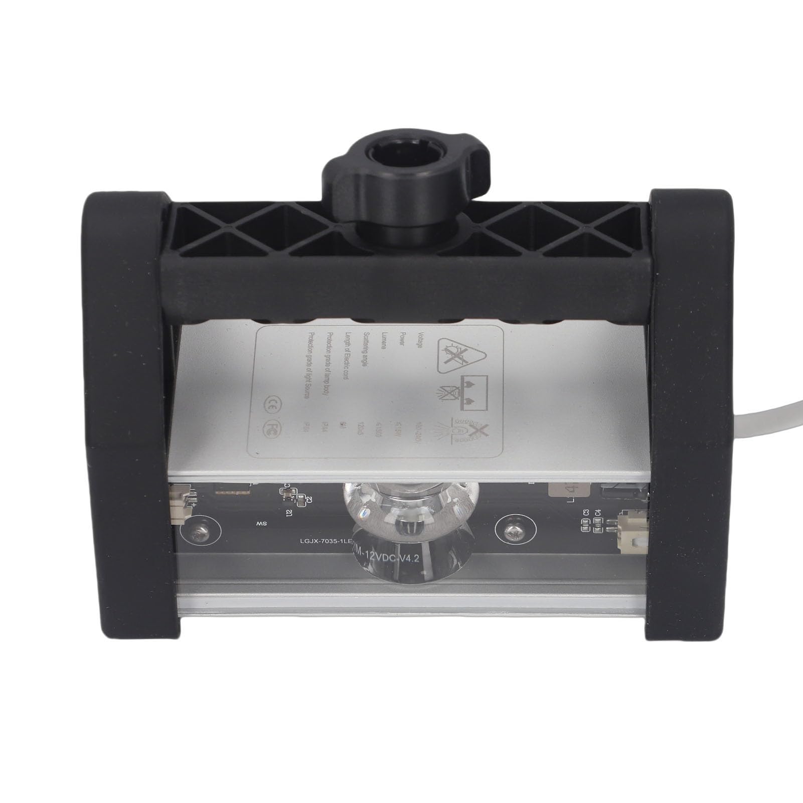 Zunate Luz de Inspección de Pintura de Pared Brillante, Iluminación Personalizable, 15W, 1500lm, Negro Ligero (ABS+gel de sílice)