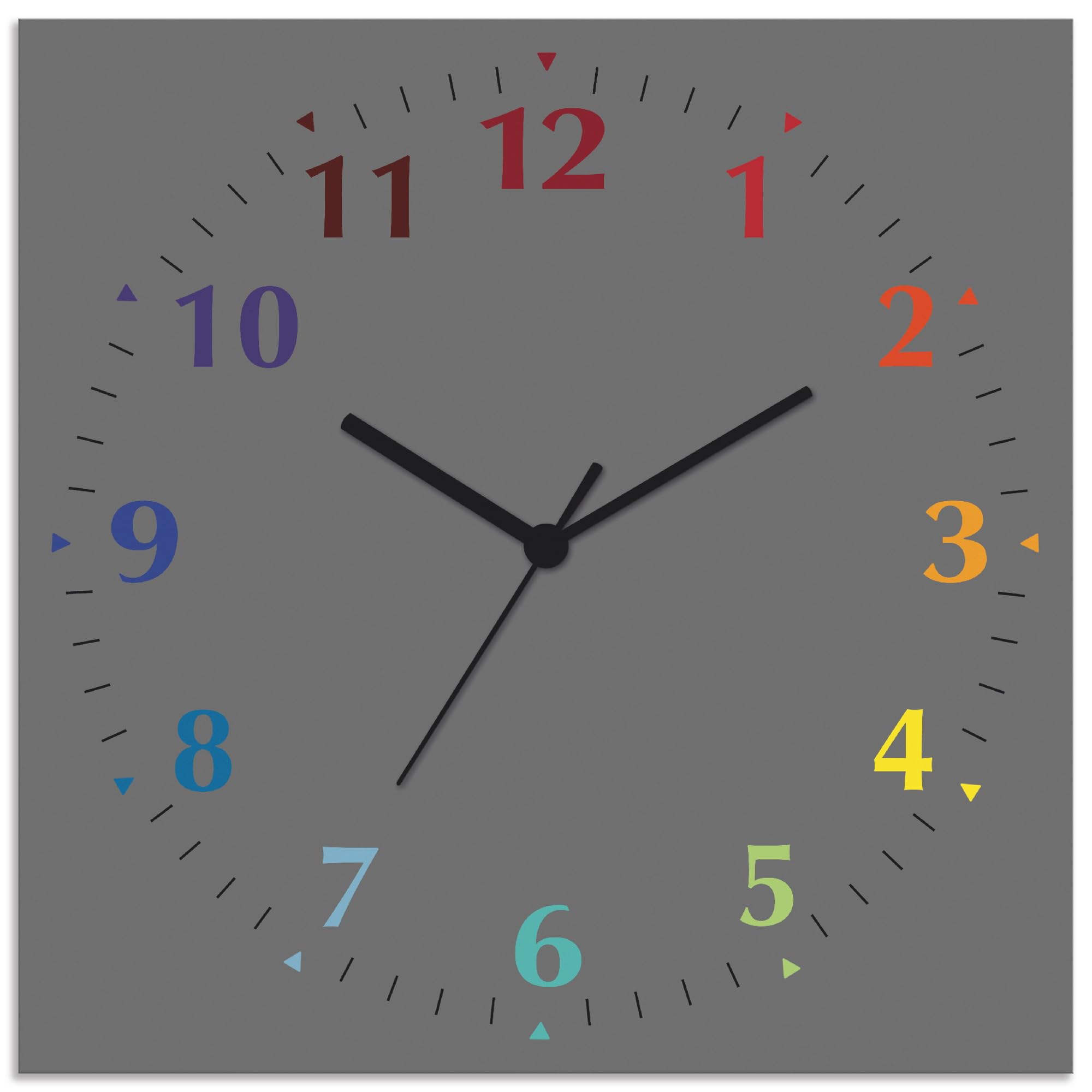 funk wanduhr quadratisch