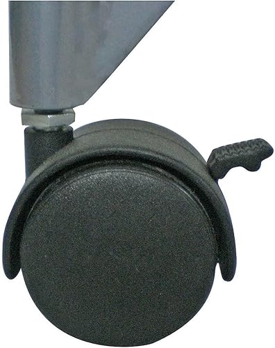 Miniatura 4 de Alba - Expositor móvil - Revistero de pie - Soporte para documentos y periódicos -5 niveles - 3 documentos A4 - Metálico - 4 ruedas y frenos - Fácil