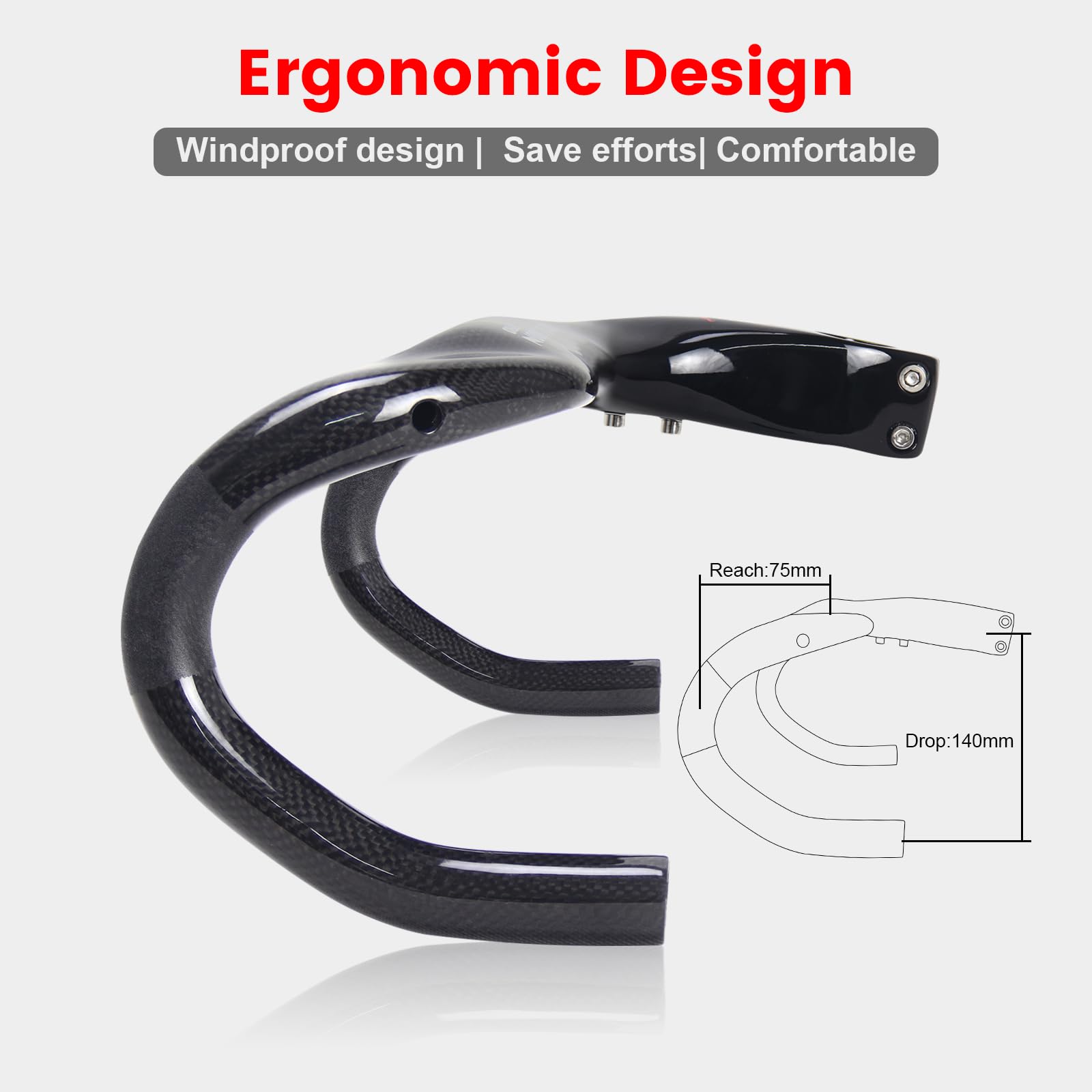 Amazon.co.jp: RXL SL カーボンハンドル 一体型 1-1/8