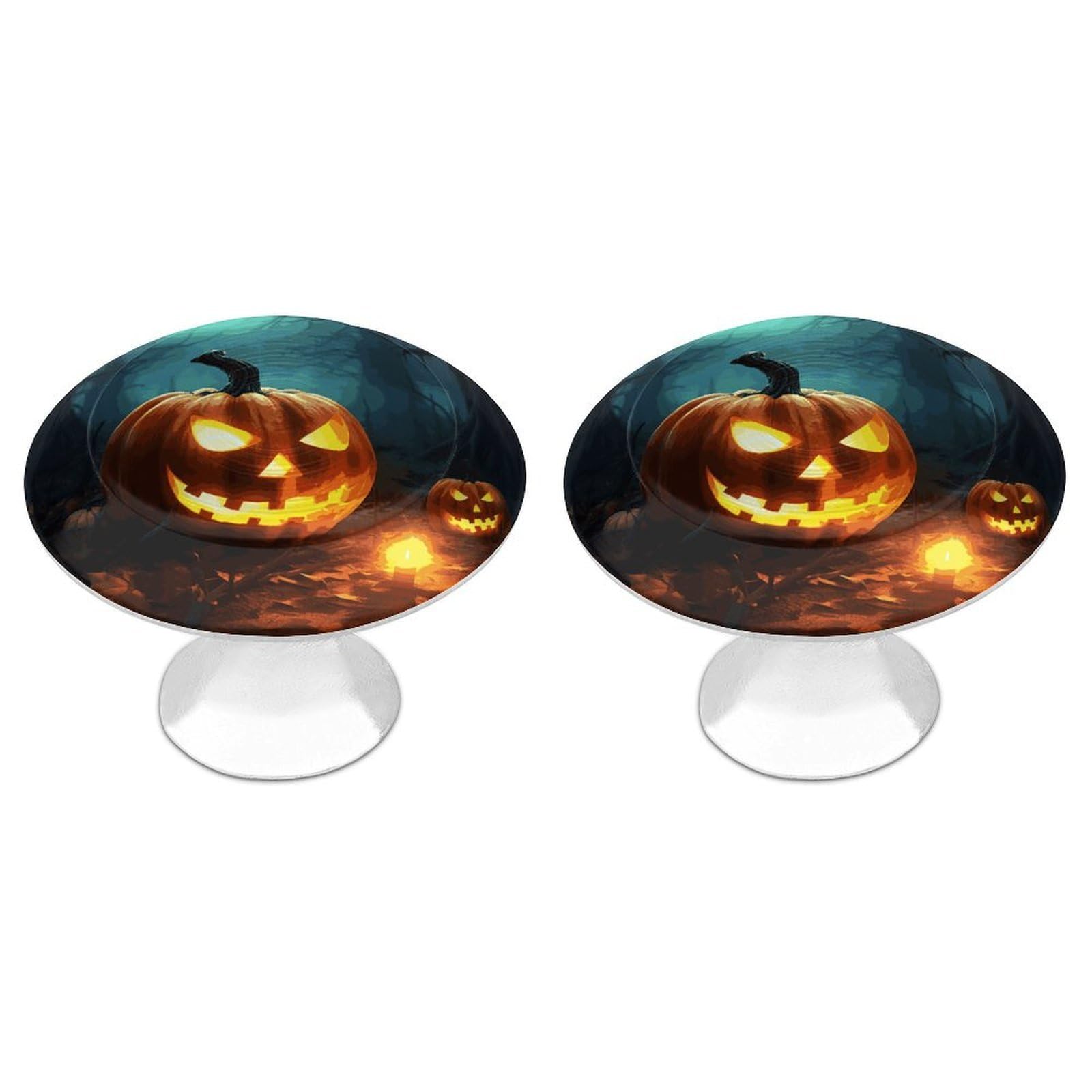 Btcowzrv Style Happy Halloween Pumpkins 2 Pack Cabinet Knobs Drawer Pulls