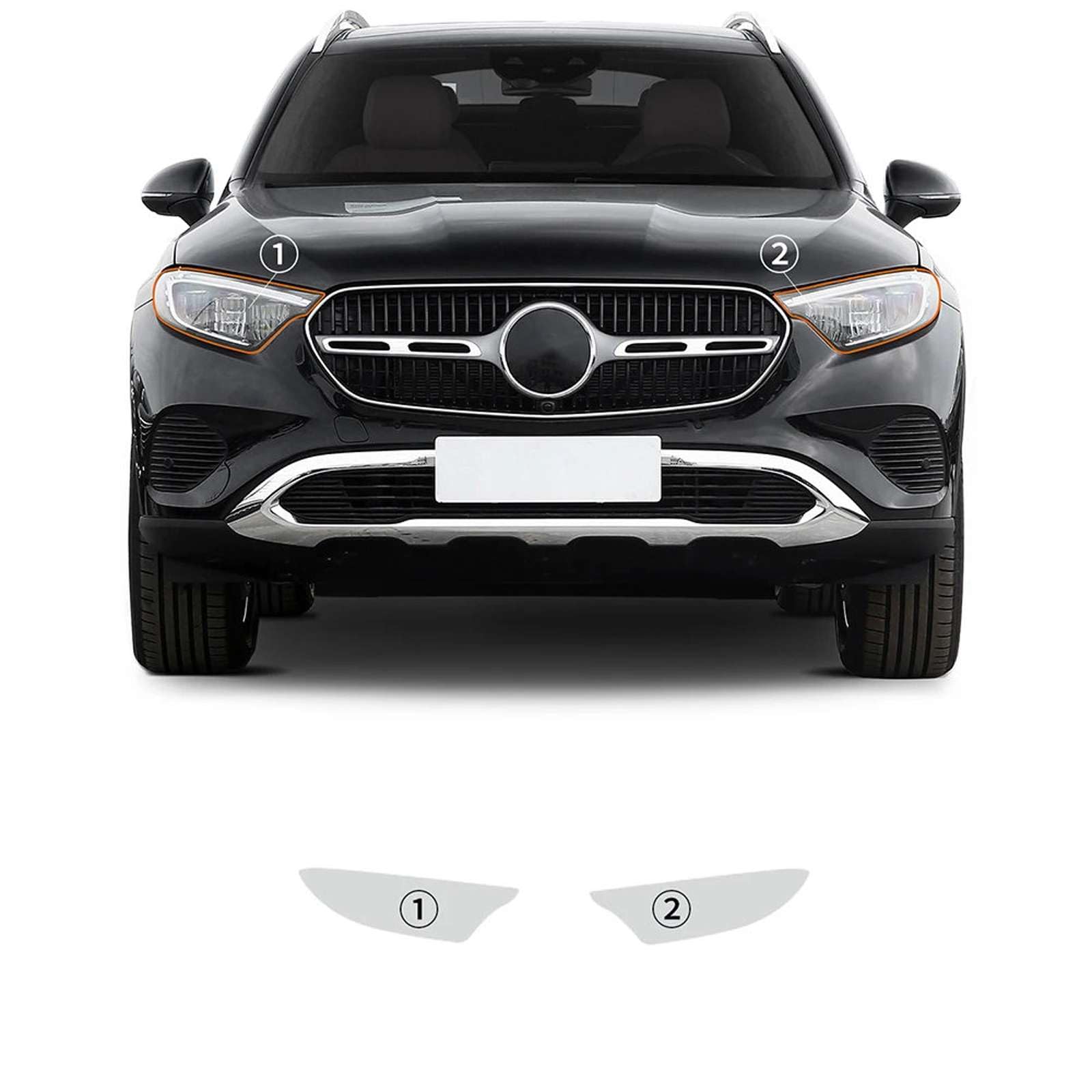 Film de protection phares Benz GLC X254 TPU transparent 2023 2024