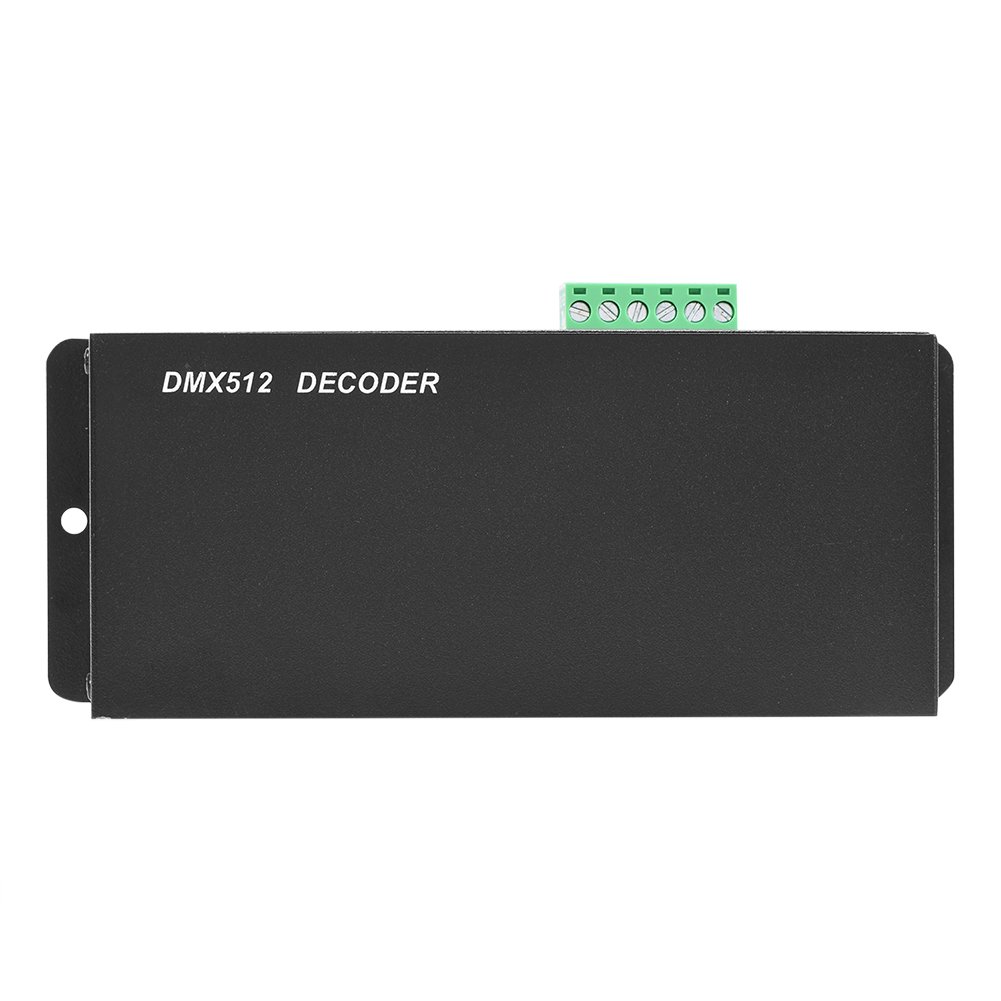 Dioche DMX Controlador de 3 canales LED 5 V ~ 24 V DC Digital Display Decoder Dimming Driver DMX 512 4A 3 Canales Decodificador Módulo Controlador para LED RGB Lámpara Escenario Luces