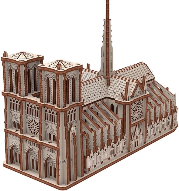 Maquette en bois Notre-Dame idée cadeau culture et loisir créatif dès 14 ans