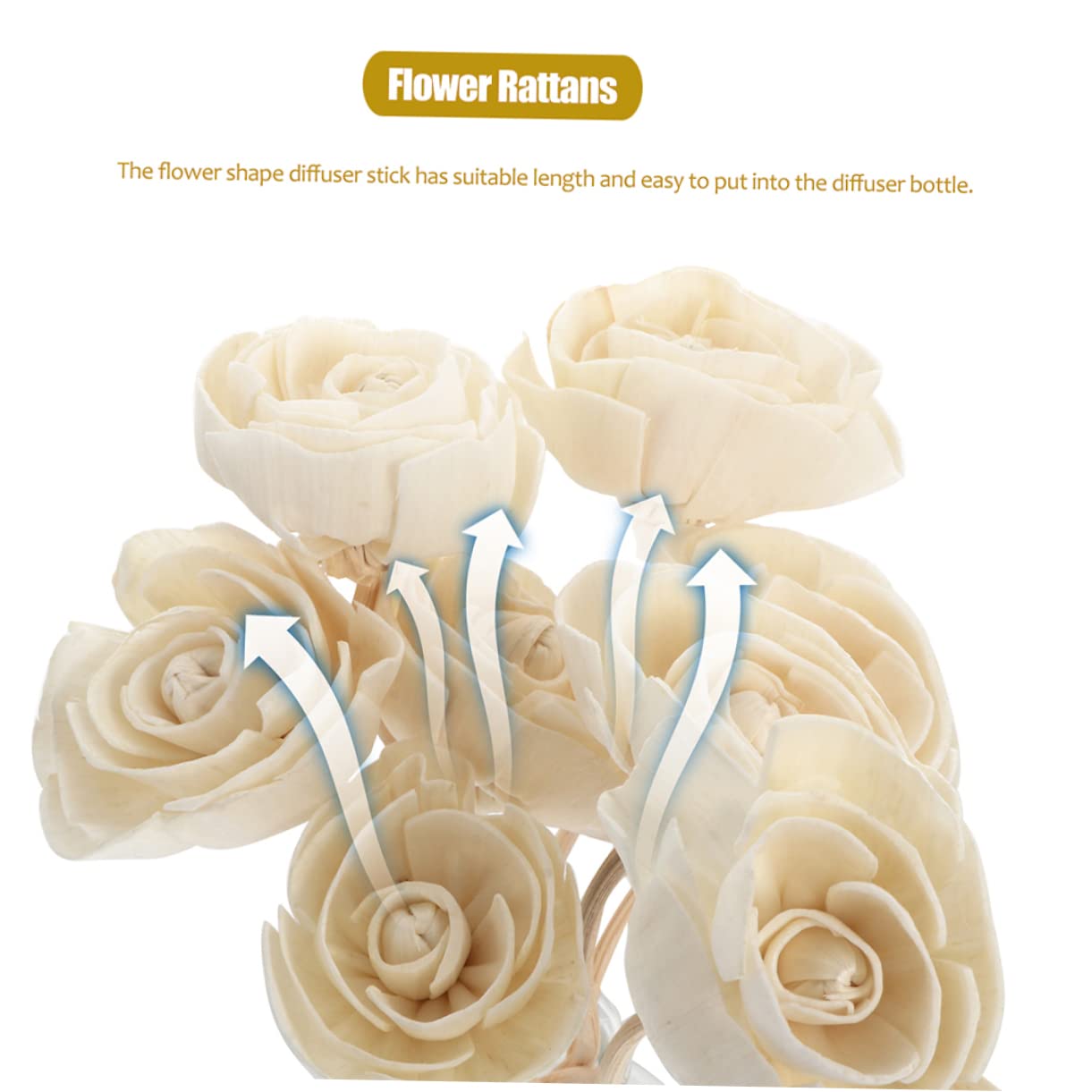 ABOOFAN 30 STK Aromatherapie-Rattan wohnaccessoires Room Fragrance duftdefuser dyfuzor zapachowy Zubehör für Aromaflaschen Aroma-Sticks kerzenset Schilf Duftstäbchen Aroma-Diffuse-Sticks
